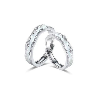 Lunar Wave Glow Adjustable Ring (Ocean Serenity Collection)