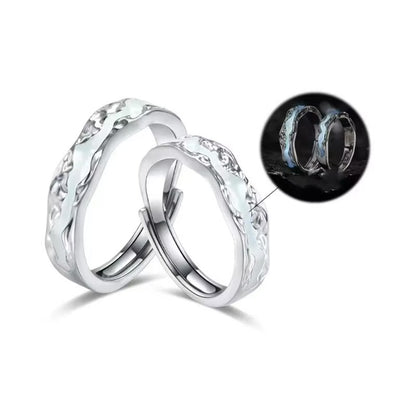 Lunar Wave Glow Adjustable Ring (Ocean Serenity Collection)